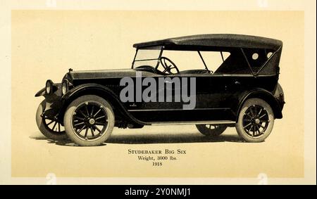 1918 Studebaker Big Six. Pubblicità promozionale per Studebaker Corporation South Bend, Indiana Foto Stock