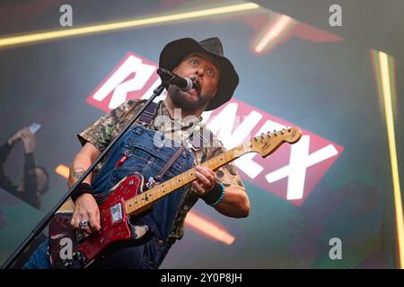 Trondheim, Norvegia. 24 agosto 2024. La band svedese Rednex esegue un concerto dal vivo durante lo spettacolo We Love the 90s e 2000s a Trondheim. Foto Stock