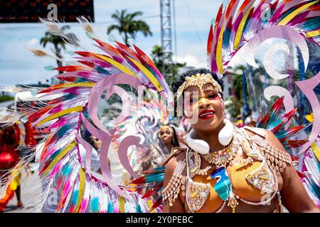 Grand Kadooment Day; 5 agosto 2024 a Bridgetown Barbados Foto Stock