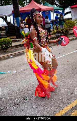 Grand Kadooment Day; 5 agosto 2024 a Bridgetown Barbados Foto Stock