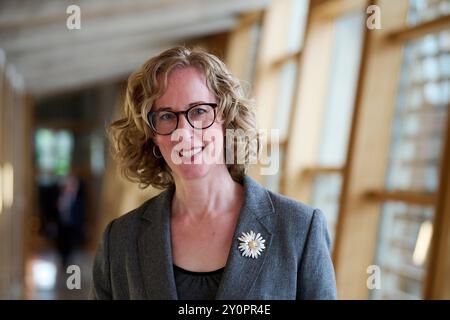 Edimburgo Scozia, Regno Unito 03 settembre 2024. Lorna Slater MSP al Parlamento scozzese. credito sst/alamy notizie in diretta Foto Stock