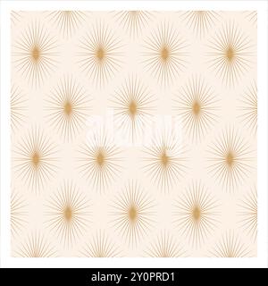 Linee dorate di lusso giapponesi motivo geometrico Art Deco Boho Stick Wallpaper Design tessuto senza cuciture design monogramma Illustrazione Vettoriale