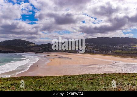 Coppa del mondo di surf, spiaggia di Pantin, una delle migliori spiagge per il surf del mondo, Valdoviño Foto Stock