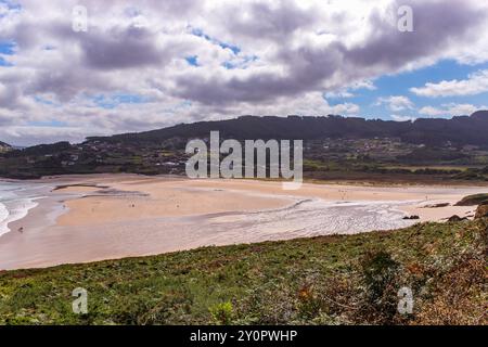 Coppa del mondo di surf, spiaggia di Pantin, una delle migliori spiagge per il surf del mondo, Valdoviño Foto Stock