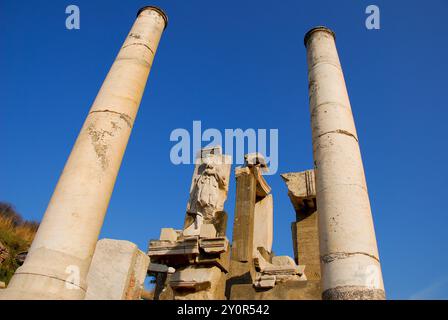 Efeso era un'antica città greca sulla costa occidentale dell'Anatolia, vicino all'attuale Seluk, provincia di Smirne, Turchia. Era una delle dodici città di t Foto Stock