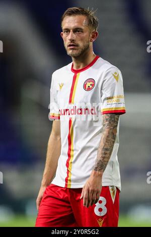 Birmingham, Regno Unito. 3 settembre 2024. Charlie Lakin di Walsall durante il Bristol Street Motors Trophy Match Birmingham City vs Walsall al St. Andrew's @ Knighthead Park, Birmingham, Regno Unito, 3 settembre 2024 (foto di Gareth Evans/News Images) a Birmingham, Regno Unito il 9/3/2024. (Foto di Gareth Evans/News Images/Sipa USA) credito: SIPA USA/Alamy Live News Foto Stock