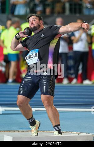 Scott Lincoln dalla Gran Bretagna durante il 60° Palio Cittaâ della Quercia, valido per il World Athletics Continental Tour al Quercia Stadium il 3 settembre 2024, Rovereto, Italia. Foto Stock