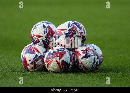 Birmingham, Regno Unito. 3 settembre 2024. Il pallone EFL durante il Bristol Street Motors Trophy match Birmingham City vs Walsall al St. Andrew's @ Knighthead Park, Birmingham, Regno Unito, 3 settembre 2024 (foto di Gareth Evans/News Images) a Birmingham, Regno Unito, il 3/9/2024. (Foto di Gareth Evans/News Images/Sipa USA) credito: SIPA USA/Alamy Live News Foto Stock