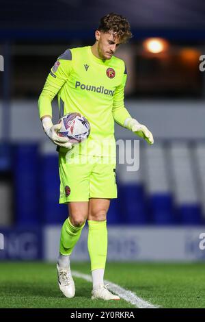 Birmingham, Regno Unito. 3 settembre 2024. Sam Hornby di Walsall durante il Bristol Street Motors Trophy Match Birmingham City vs Walsall al St. Andrew's @ Knighthead Park, Birmingham, Regno Unito, 3 settembre 2024 (foto di Gareth Evans/News Images) a Birmingham, Regno Unito il 9/3/2024. (Foto di Gareth Evans/News Images/Sipa USA) credito: SIPA USA/Alamy Live News Foto Stock