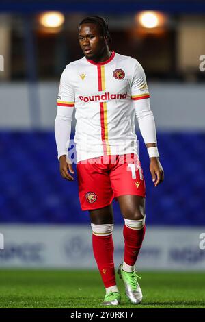 Birmingham, Regno Unito. 3 settembre 2024. Reyes Cleary di Walsall durante il Bristol Street Motors Trophy Match Birmingham City vs Walsall al St. Andrew's @ Knighthead Park, Birmingham, Regno Unito, 3 settembre 2024 (foto di Gareth Evans/News Images) a Birmingham, Regno Unito il 9/3/2024. (Foto di Gareth Evans/News Images/Sipa USA) credito: SIPA USA/Alamy Live News Foto Stock