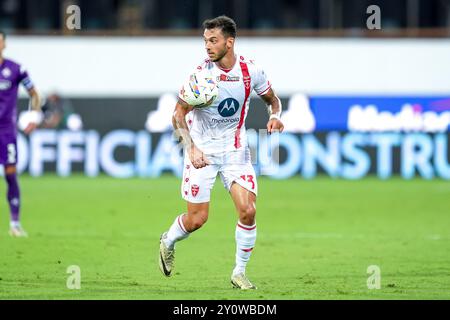 Firenze, Italia. 1 settembre 2024. Pedro Pereira dell'AC Monza durante la partita di serie A Enilive tra ACF Fiorentina e AC Monza allo Stadio Artemio Franchi il 1 settembre 2024 a Firenze. Crediti: Giuseppe Maffia/Alamy Live News Foto Stock