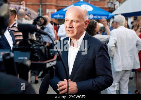 Kai Wegner beim 22. Berliner Hoffest am Roten Rathaus. Berlino, 03.09.2024 *** Kai Wegner al 22 Berlin Court Festival al Rotes Rathaus Berlin, 03 09 2024 foto:XS.xZeitzx/xFuturexImagex hoffest 4915 Foto Stock