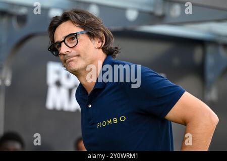 Il capo allenatore del Torino Paolo Vanoli ritratto durante il Venezia FC vs Torino FC, partita di calcio italiano di serie A A Venezia, Italia, agosto 30 2024 Foto Stock