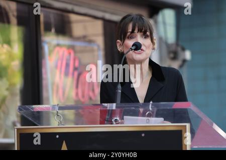 Los Angeles, Stati Uniti. 3 settembre 2024. LOS ANGELES - SEP 3: Winona Ryder alla Tim Burton Star Ceremony sulla Hollywood Walk of Fame il 3 settembre 2024 a Los Angeles, CA (foto di Katrina Jordan/Sipa USA) crediti: SIPA USA/Alamy Live News Foto Stock