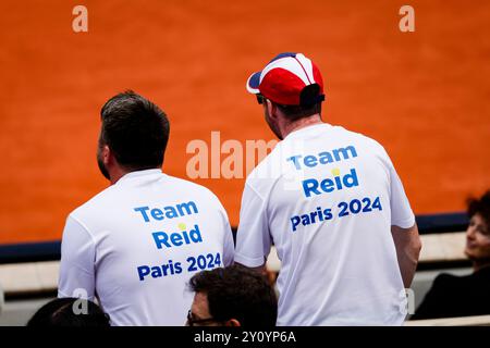 Parigi, 4 settembre 2024, evento paralimpico di tennis su sedia a rotelle. Caratteristica (foto di Frank Molter) Foto Stock