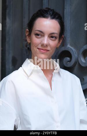 Madrid, Spagna. 4 settembre 2024. Vicky Luengo annuncia i tre film selezionati per rappresentare la Spagna nell'edizione degli Oscar 2025 all'Accademia del cinema il 4 settembre 2024 a Madrid, Spagna. (Foto di Oscar Gonzalez/Sipa USA) credito: SIPA USA/Alamy Live News Foto Stock