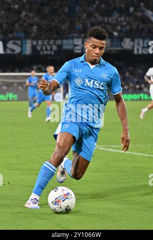 Napoli, Italia. 31 agosto 2024. Italia, 29 marzo 2024: David Neres durante il campionato italiano di serie A 2024-2025 partita di calcio tra Napoli e Parma allo stadio di Maradona, Italia (felice De Martino/ SPP) credito: SPP Sport Press Photo. /Alamy Live News Foto Stock