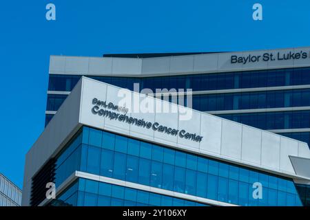Houston, Texas, USA - 3 aprile 2024: Dan L Duncan Comprehensive Cancer Center presso il Baylor St. Luke's Medical Center di Houston, Texas, USA. Foto Stock