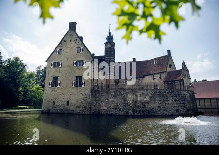 Burg Vischering, Lüdinghausen, Renania settentrionale-Vestfalia, Germania, Foto Stock