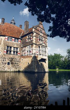 Burg Vischering, Lüdinghausen, Renania settentrionale-Vestfalia, Germania, Foto Stock