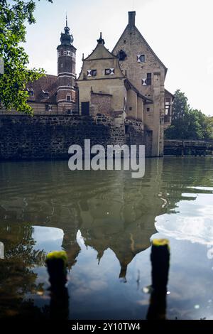 Burg Vischering, Lüdinghausen, Renania settentrionale-Vestfalia, Germania, Foto Stock