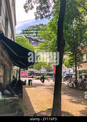 Bunker, Greening, St. Pauli, Amburgo, Germania, Europa Foto Stock