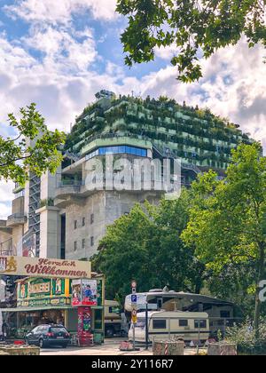 Bunker, Greening, St. Pauli, Amburgo, Germania, Europa Foto Stock