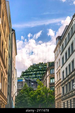 Bunker, Greening, St. Pauli, Amburgo, Germania, Europa Foto Stock