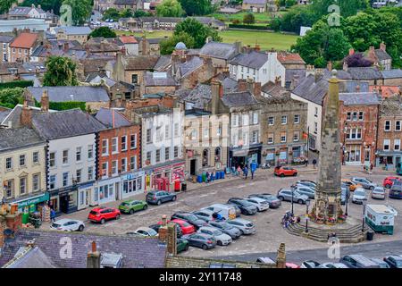 Market Place, Richmond, North Yorkshire Foto Stock