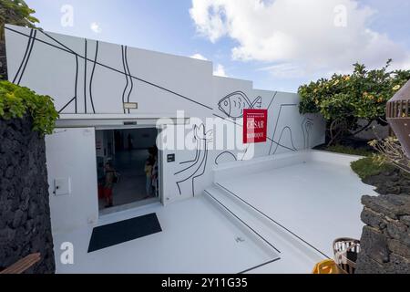 Spagna, Provincia di Las Palmas, Isole Canarie, Lanzarote, Fundacion Cesar Manrique, Residenza di Cesar Manrique Foto Stock