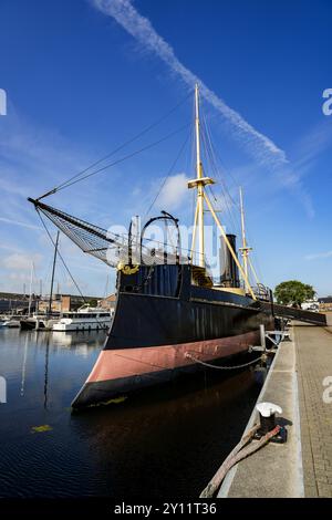 Den Helder, Paesi Bassi. 31 luglio 2024. Museo storico Navale di Den Helder. La storica nave olandese Schorpioen. Foto Stock