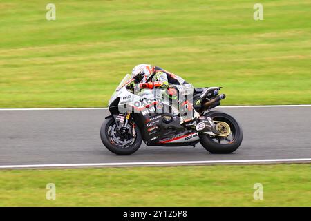 BRITISH SUPER BIKE AL CADWELL PARK 2024 Foto Stock