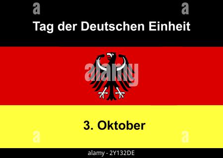 3 ottobre, giorno dell'unità tedesca, Studio Foto Stock