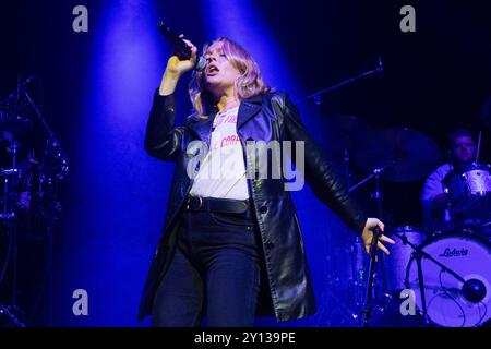 Londra, Regno Unito. 4 settembre 2024. La cantautrice americana Maggie Rogers si esibisce all'Hackney Empire come parte del suo "Don't Forget me" Tour 2024. Credito: Justin ng/Alamy Live News Foto Stock