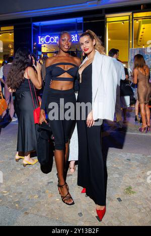 Grande apertura - le Consulat Toni Dreher-Adenuga und Rebecca Kunikowski beim grande apertura Bistrot Restaurant le Consulat AM 04.09.2024 a Berlino. *** Grande apertura le Consulat Toni Dreher Adenuga e Rebecca Kunikowski al Grand Opening Bistrot Restaurant le Consulat il 04 09 2024 a Berlino Copyright: XEventpressxKochanx Foto Stock