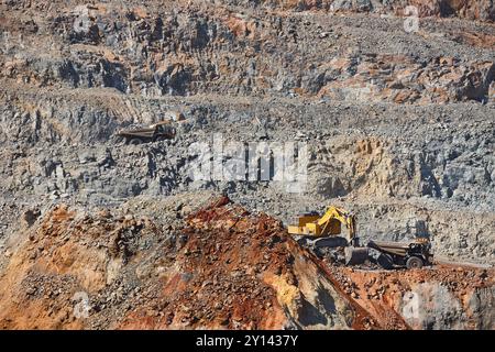 Miniera aperta. Corta Atalaya. Minas de Riotinto. Huelva, Spagna Foto Stock