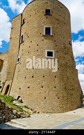 Castello e borgo medievale di Monteverde Irpino, Avellino, Campania. Italia Foto Stock