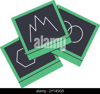 Cornici fotografiche vuote. Illustrazione vettoriale. Illustrazione Vettoriale