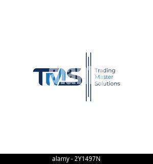 Logo TMS monogramma Trader Master Solutions Illustrazione Vettoriale