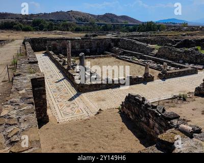 Esplorando Stobi: Antico patrimonio macedone del 359 a.C. come destinazione turistica senza tempo Foto Stock