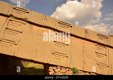 Etiopia, Axum, città situata nella regione del Tigro, le migliaia di stele di Axum hanno reso onore ai governanti e ai nobili della città deceduti Foto Stock