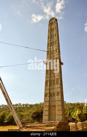 Etiopia, Axum, città situata nella regione del Tigro, le migliaia di stele di Axum hanno reso onore ai governanti e ai nobili della città deceduti Foto Stock