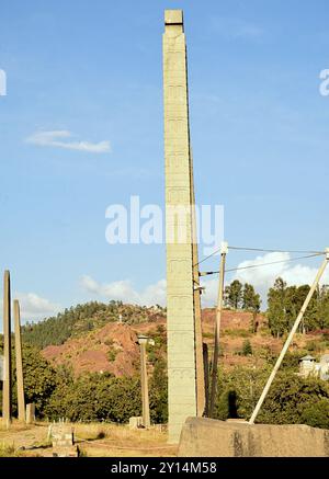 Etiopia, Axum, città situata nella regione del Tigro, le migliaia di stele di Axum hanno reso onore ai governanti e ai nobili della città deceduti Foto Stock