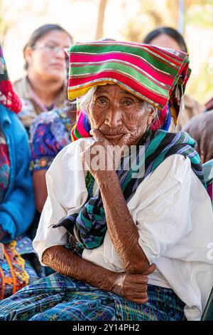 Laboratorio per ostetriche tradizionali, San Bartolome Jocotenango, Guatemala, America centrale. Foto Stock