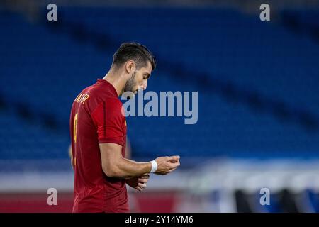 Yokohama, Giappone. 7 agosto 2021. Giochi olimpici: Partita di medaglia d'oro tra Brasile e Spagna allo Stadio Internazionale Yokohama. © ABEL F. ROS Foto Stock