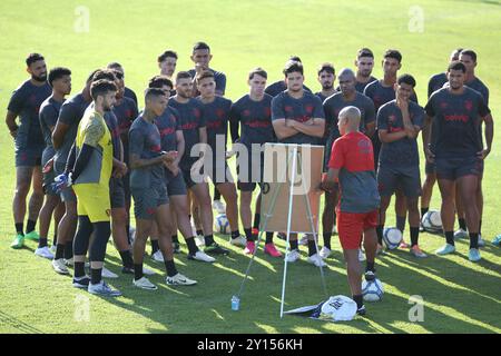 Recife, Brasile. 4 settembre 2024. PE - RECIFE - 09/04/2024 - SPORT, ALLENAMENTO - giocatori sportivi durante l'allenamento di squadra presso il CT del club, questo mercoledì (4). La squadra si prepara ad affrontare avai nel campionato brasiliano di serie B 2024. Foto: Marlon Costa/AGIF (foto di Marlon Costa/AGIF/Sipa USA) credito: SIPA USA/Alamy Live News Foto Stock