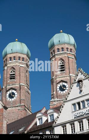 Cattedrale di nostra Beata Signora, Chiesa di nostra Beata Signora, Liebfrauendom, Monaco, Baviera, Germania. Foto Stock