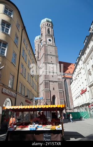 Cattedrale di nostra Beata Signora, Chiesa di nostra Beata Signora, Liebfrauendom, Monaco, Baviera, Germania. Foto Stock