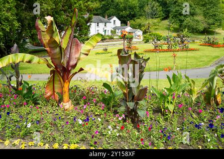 I pluripremiati Trenance Gardens di Newquay, in Cornovaglia, nel Regno Unito. Foto Stock