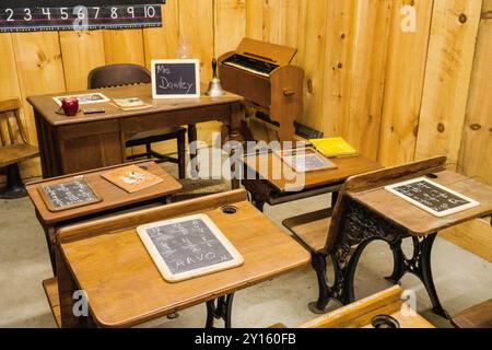 Old School Room Brooklyn Fair   Brooklyn, Connecticut, Stati Uniti Foto Stock